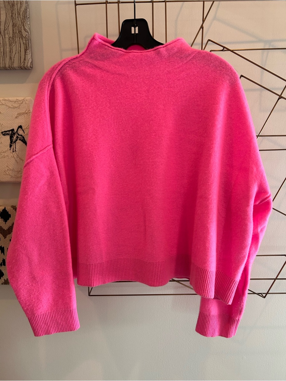 Pilcro Alani 100% Cashmere Mock-Neck Sweater Size M